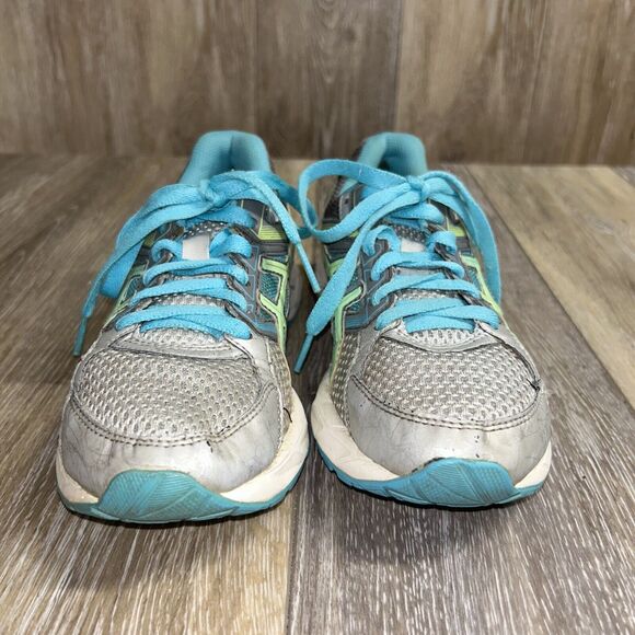 Asics Gel Contend-3 Women's Size US 6 Gray Teal Blue Running Sneaker Shoes - Picture 4 of 13